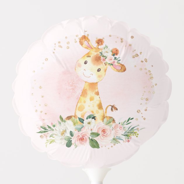 giraffe balloons for baby shower