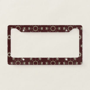 Floral Kabul Coffee License Plate Frame