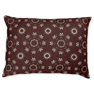 Floral Kabul Coffee Pet Bed