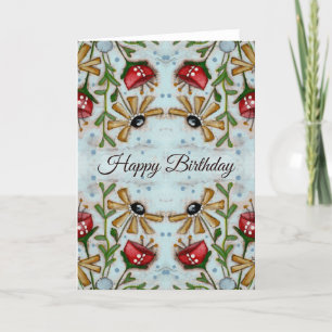 Floral Kaleidoscope - Birthday Card