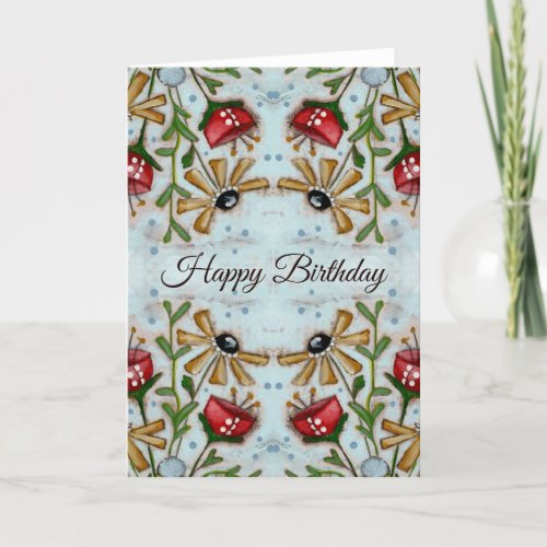 Floral Kaleidoscope _ Birthday Card