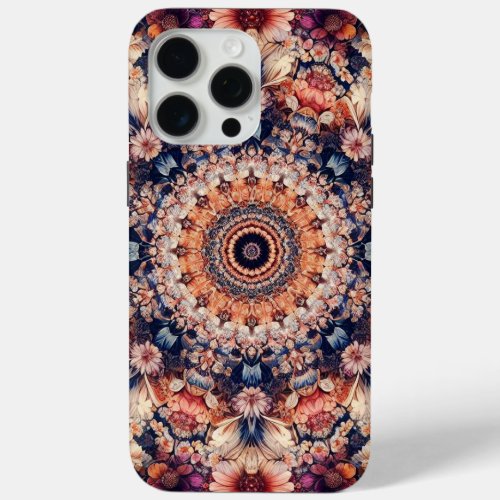 Floral Kaleidoscope iPhone 15 Pro Max Case