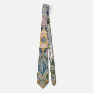 Floral Kaleidoscope Personalized Neck Tie