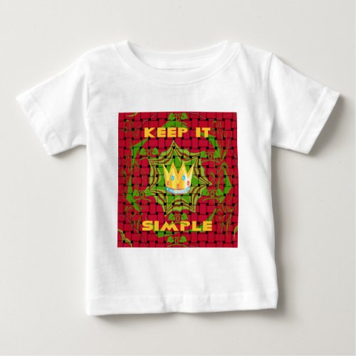 Floral Keep it simple Baby T_Shirt