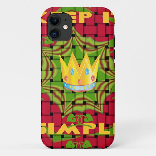 Floral Keep it simple iPhone 11 Case