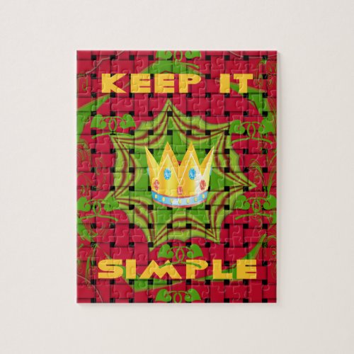 Floral Keep it simple Jigsaw Puzzle