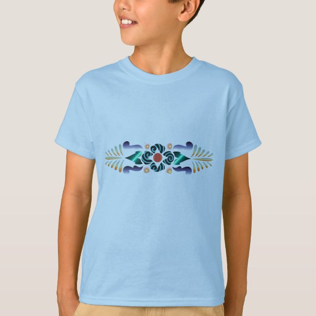 Floral Kid's T-Shirt (Front)