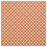 Floral kimono print, mandarin orange fabric