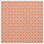 Floral kimono print, peach and mandarin orange fabric