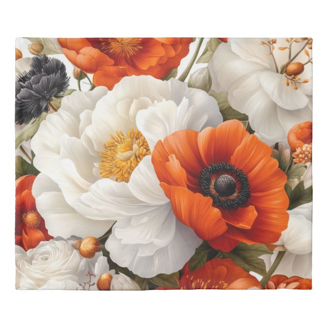 Floral King Size  Duvet Cover (Front)
