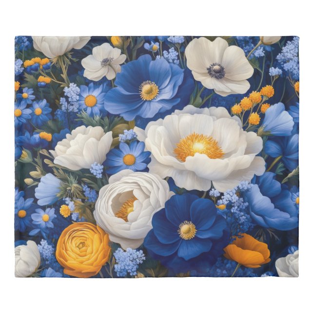 Floral King Size Duvet Cover (Front)