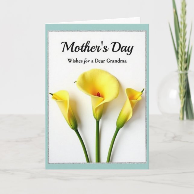 Floral Kiss Mothers Day Card (Front)