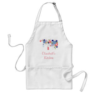 Floral Kitchen Adult Apron
