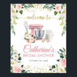 Floral Kitchen Bridal Shower Welcome Sign<br><div class="desc">Floral Kitchen Bridal Shower Welcome Sign</div>
