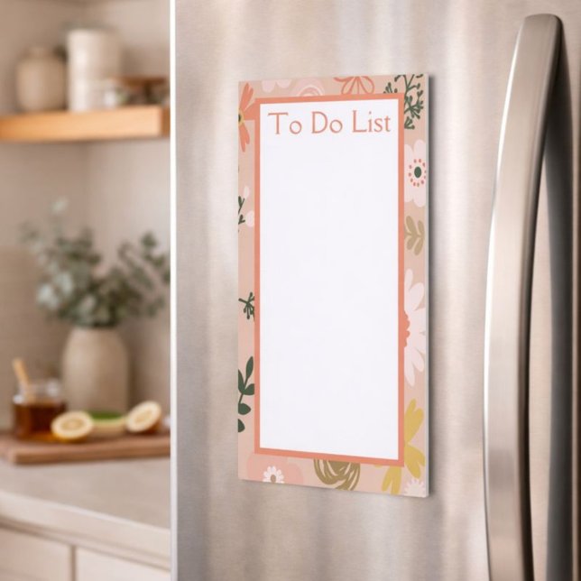 Floral Kitchen To Do List Magnetic Notepad (Creator Uploaded)