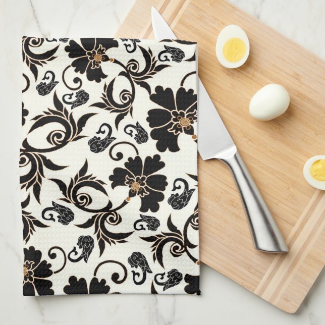 Floral Kitchen Towel (Quarter Fold)