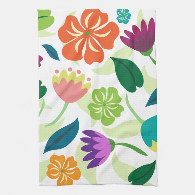 Floral Kitchen Towel (Vertical)