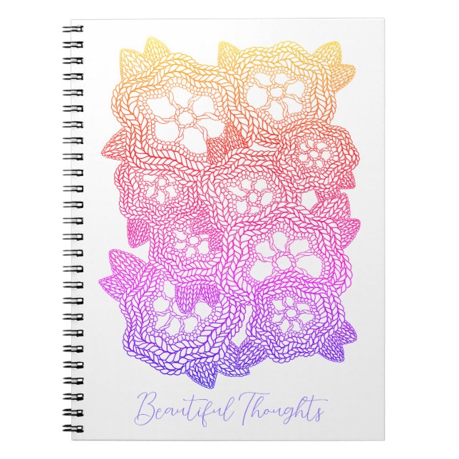 FLORAL KNIT 6.5x8.75 Notebook + Text  (Front)