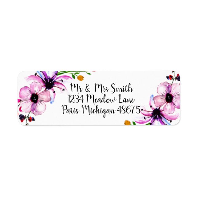 Floral Label (Front)