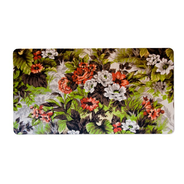 Floral Label (Front)