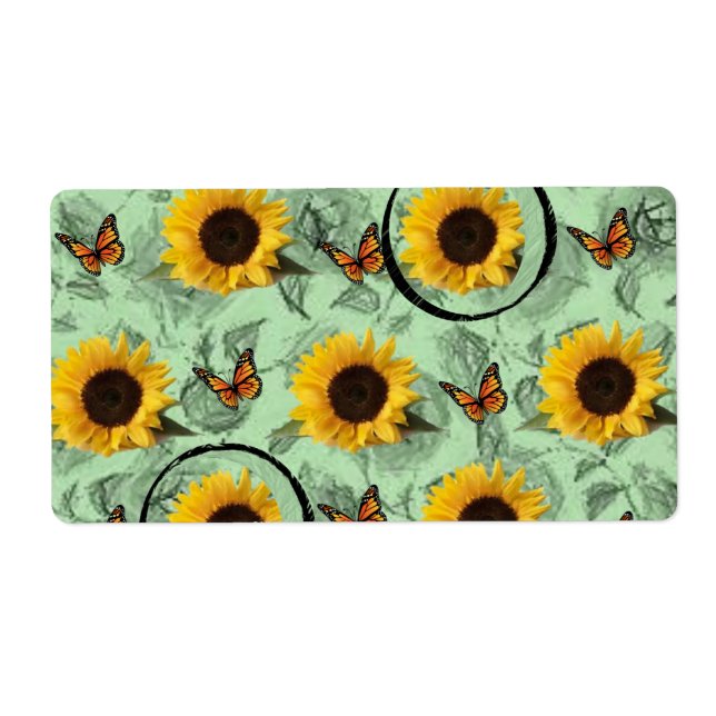 Floral Labels Sunflower (Front)