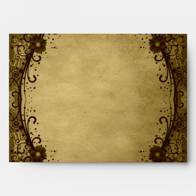 Floral Lace Envelope (A7 Greeting Card) (Front)