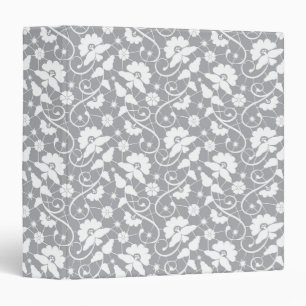 Floral Lace Pattern Binder
