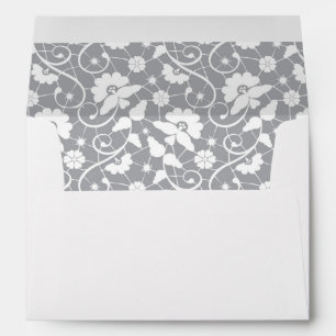Floral Lace Pattern Envelope