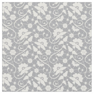 Floral Lace Pattern Fabric