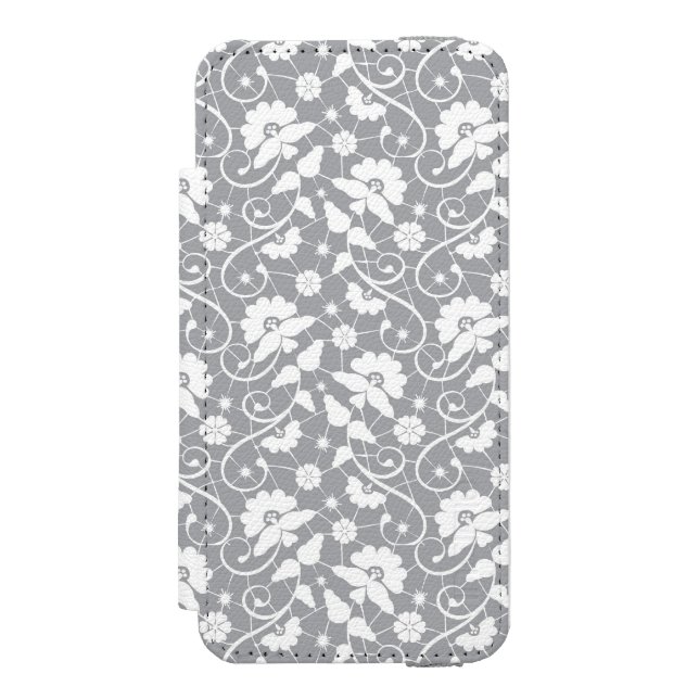 Floral Lace Pattern Incipio iPhone Wallet Case (Folio Front)