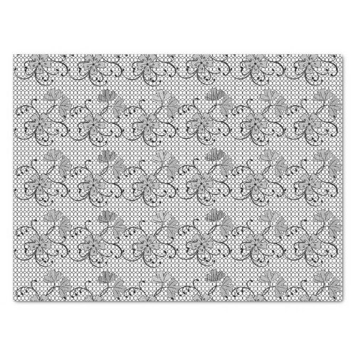 Floral Lace Pattern  Tissue Paper