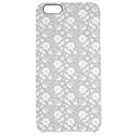 Floral Lace Pattern Clear iPhone 6 Plus Case