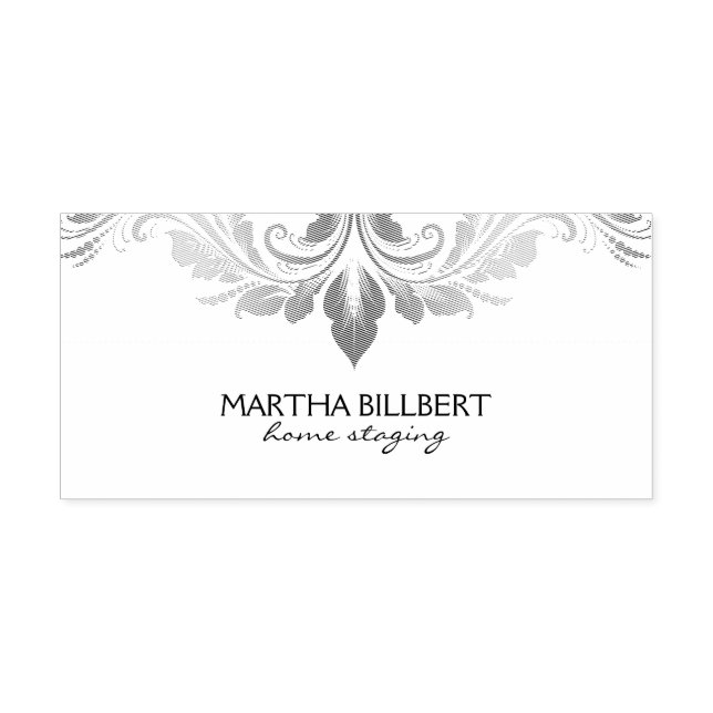 Floral Lace Self-inking Stamp (Design)