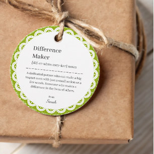 Floral Lace Teacher Mentor Appreciation Thank You Favor Tags