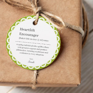 Floral Lace Teacher Mentor Appreciation Thank You Favor Tags