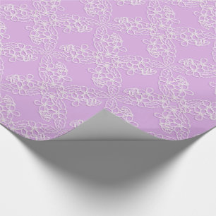 floral lace wrapping paper
