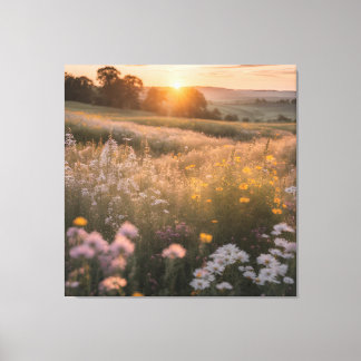 Floral Landscape Canvas Print