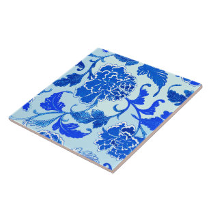 floral, Large (6" X 6") Ceramic Tile