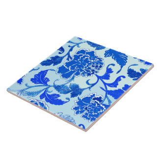 floral, Large (6" X 6") Ceramic Tile