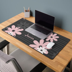 Floral Large Mouse Pad Girls Cute Desk Mat