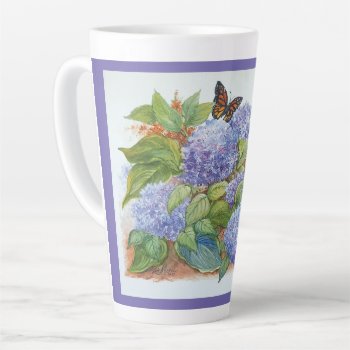 Floral Latte Mug by lmountz1935 at Zazzle