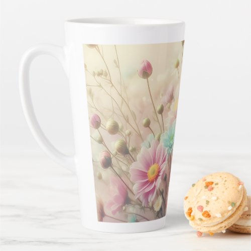 Floral  latte mug