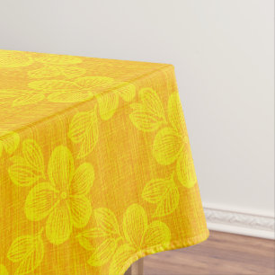 floral lattice yellow pattern tablecloth