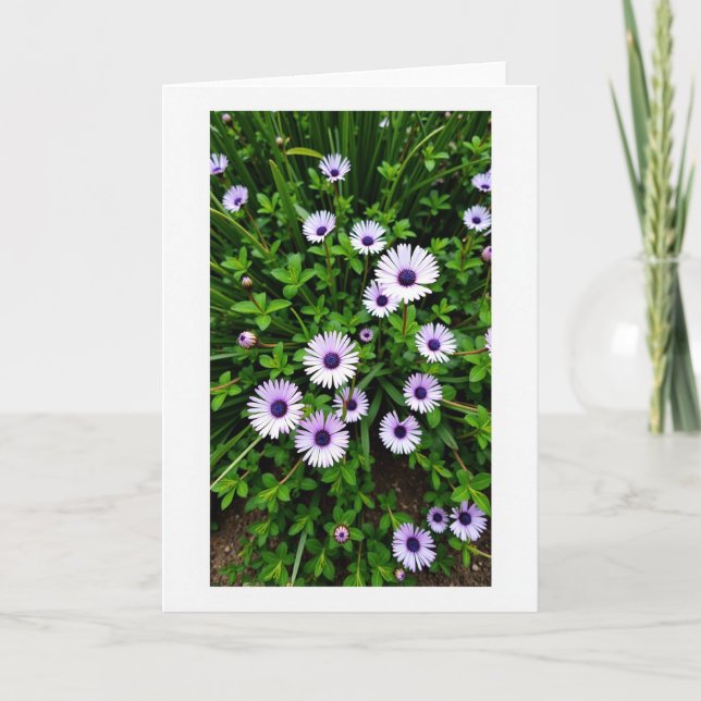 Floral Lavender Bloom Pattern Card (Front)