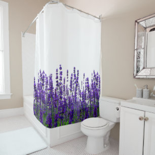 Floral Lavender Flowers Shower Curtain