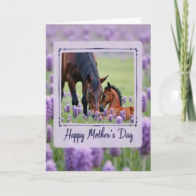Floral Lavender Frame Card (Front)