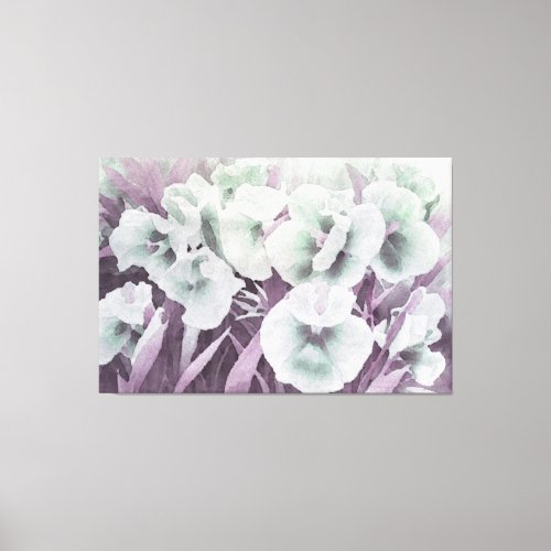  Floral Lavender TV2 Stretched Canvas Print