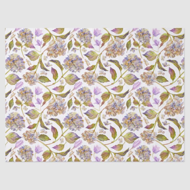Floral Leaf Boho  Tissue Paper (Front)