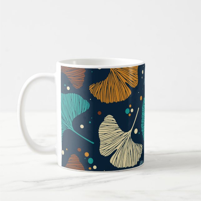 Floral Leaf Mug  (Left)