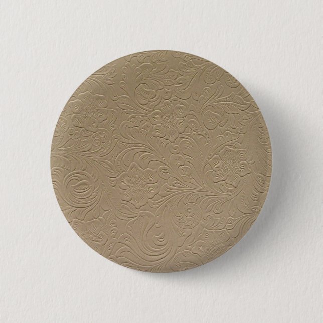 Floral Leather Button (Front)